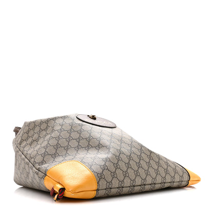 Gucci GG Supreme Monogram Neo Vintage Drawstring Backpack Beige New Acero Crop 3 of 9