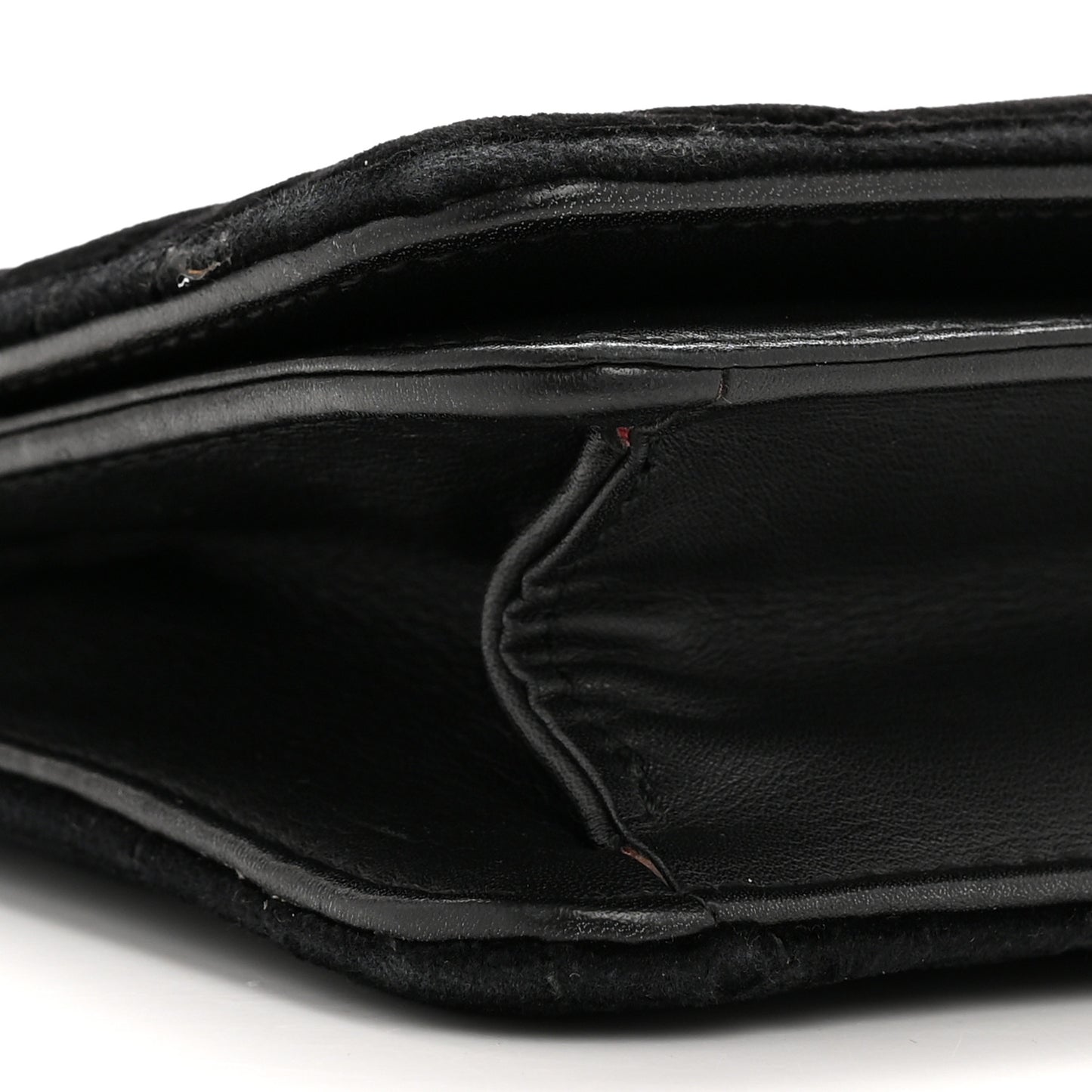Velvet Matelasse GG Marmont Mini Bag Black