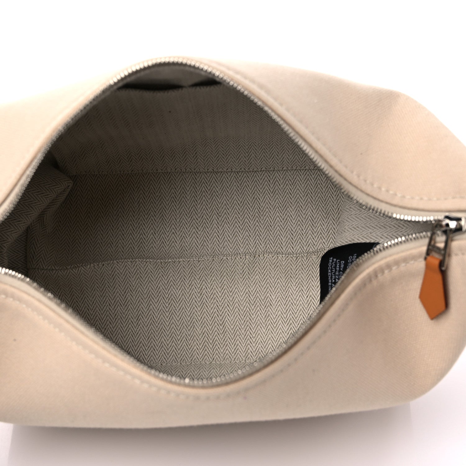 Hermes Canvas Small Bride-A-Brac Pouch Natural 6 of 9