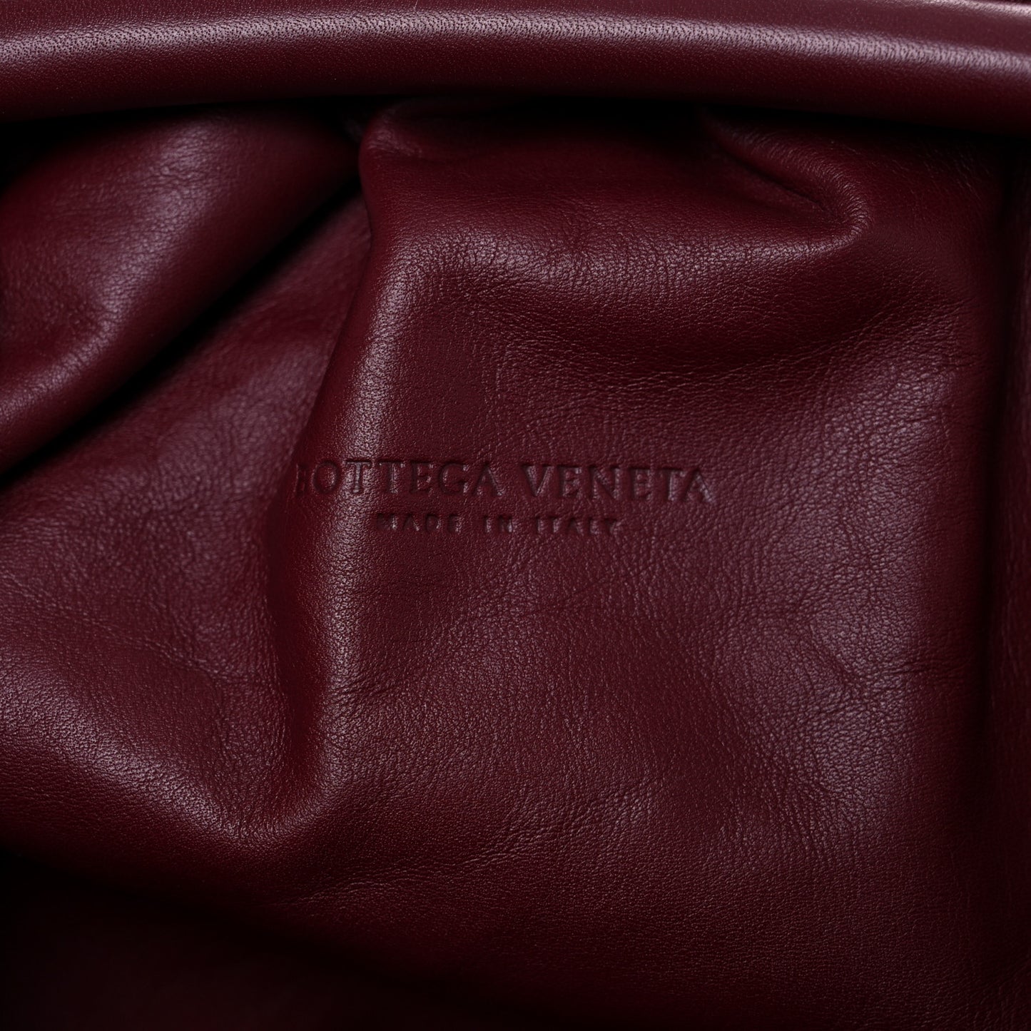 Smooth Butter Calf The Pouch Oversized Clutch Bordeaux
