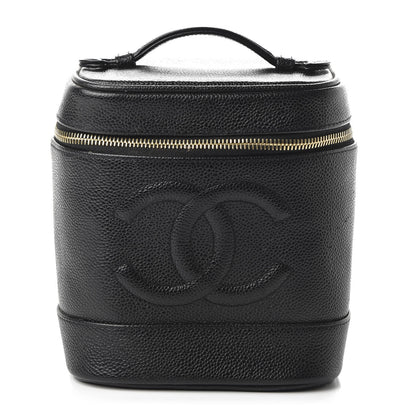 Chanel Caviar Vanity Cosmetic Case Black 1 of 11