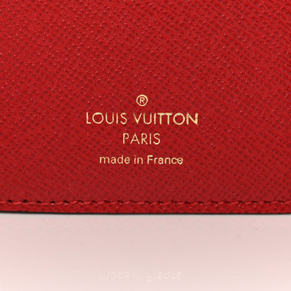 Louis Vuitton Damier Ebene Victorine Wallet Red 7 of 7