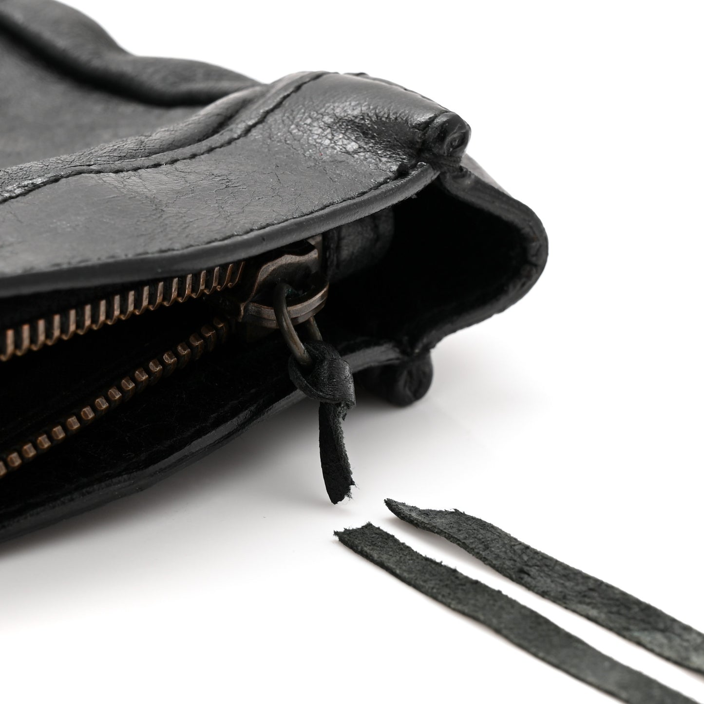 Chevre Classic Hardware Porte Toilette Clutch Black