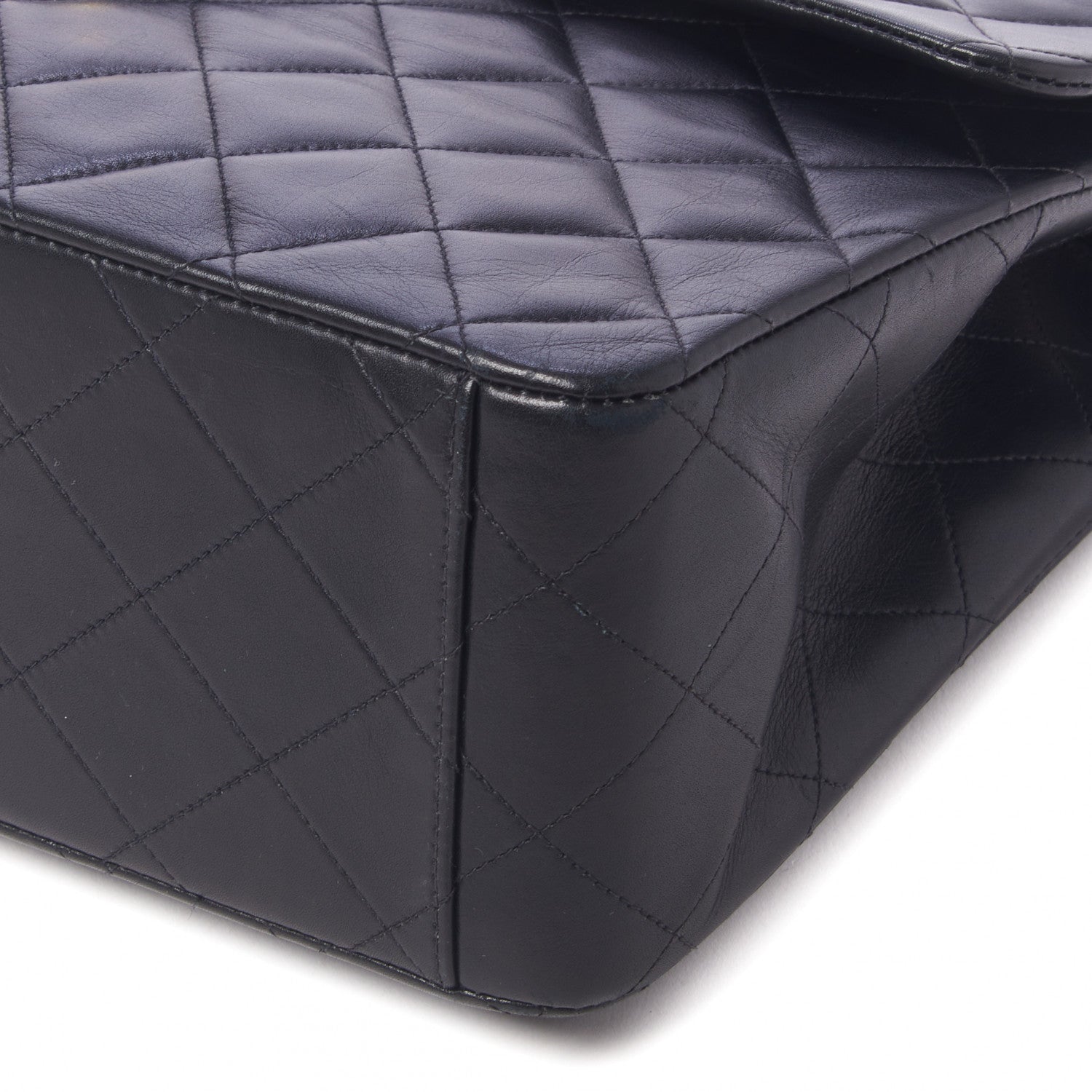 Chanel Lambskin Quilted XL Jumbo Single Flap Black 5 of 10