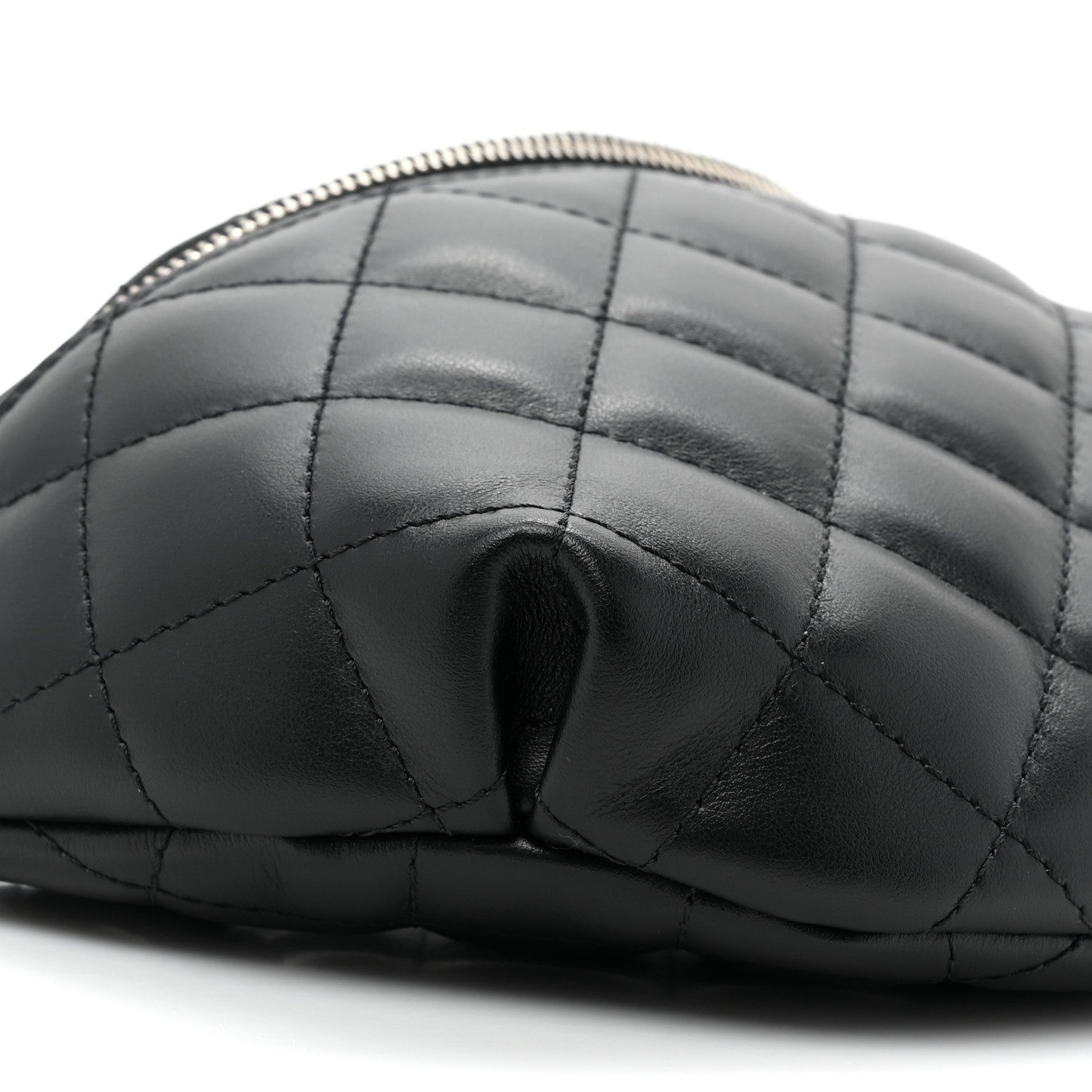Chanel Calfskin Quilted Waist Belt Bag Black 9 of 11