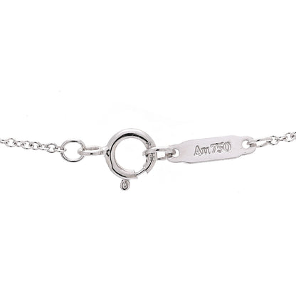 Tiffany 18K White Gold Diamond Akoya Cultured Pearl 7-7.5mm Signature Pendant Necklace 6 of 7