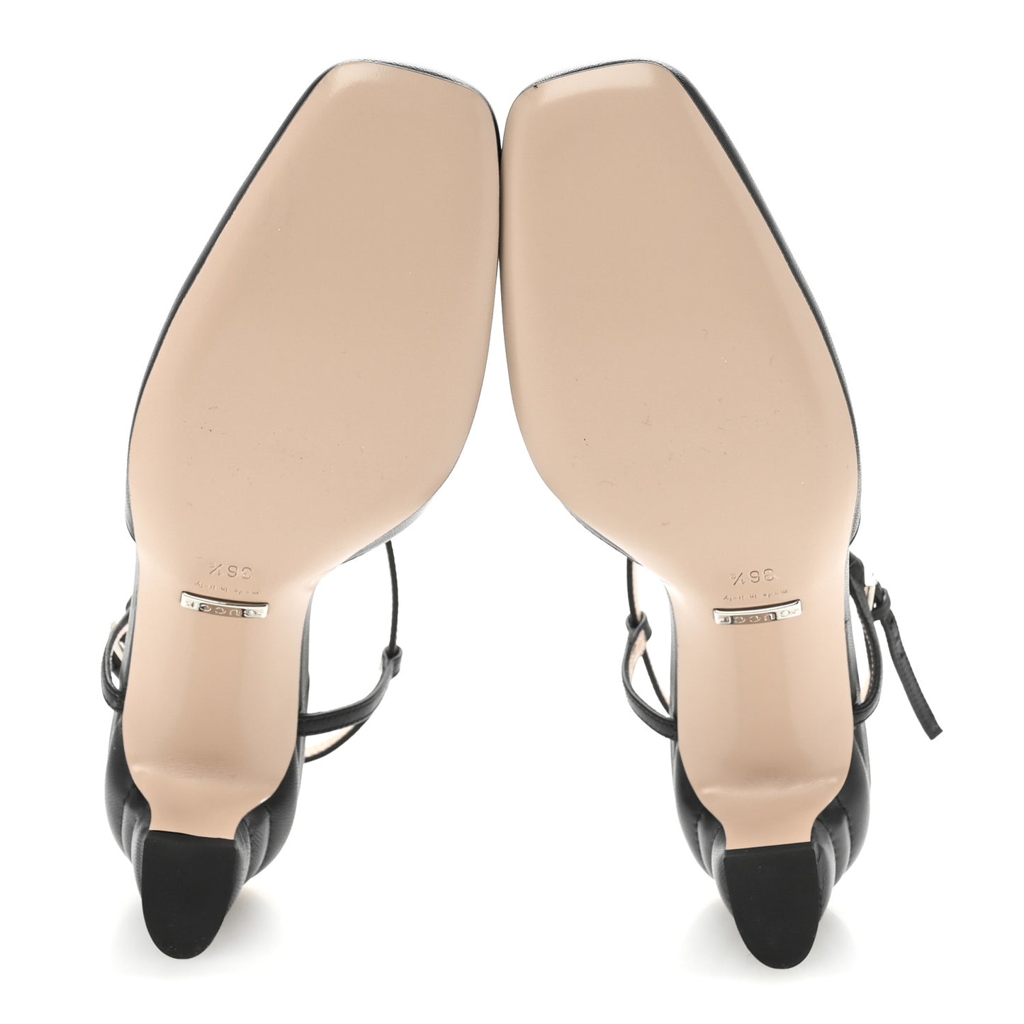 Nappa Charlotte Petite GG 55mm Slingback Pumps 36.5 Black