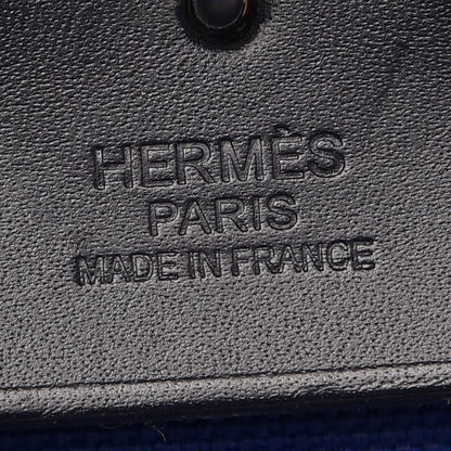 Hermes Toile Vache Hunter Herbag Zip 39 MM Bleu Electrique Bleu Indigo 6 of 7