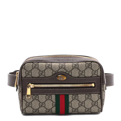 Gucci GG Supreme Monogram Web Small Ophidia Belt Bag 75 30 Dark Brown 1 of 10