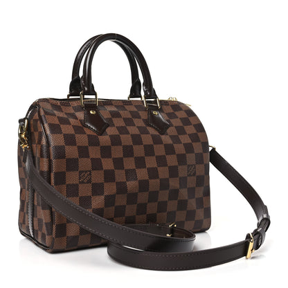 Louis Vuitton Damier Ebene Speedy Bandouliere 25 3 of 10