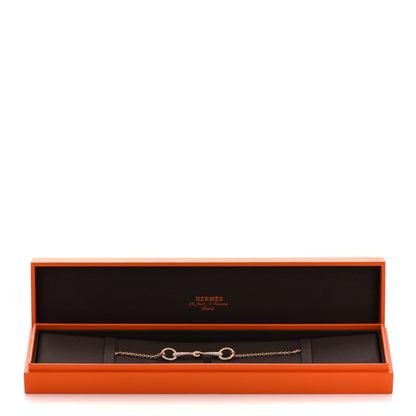Hermes 18K Rose Gold Diamond Filet d'Or TPM Bracelet SH 6 of 6