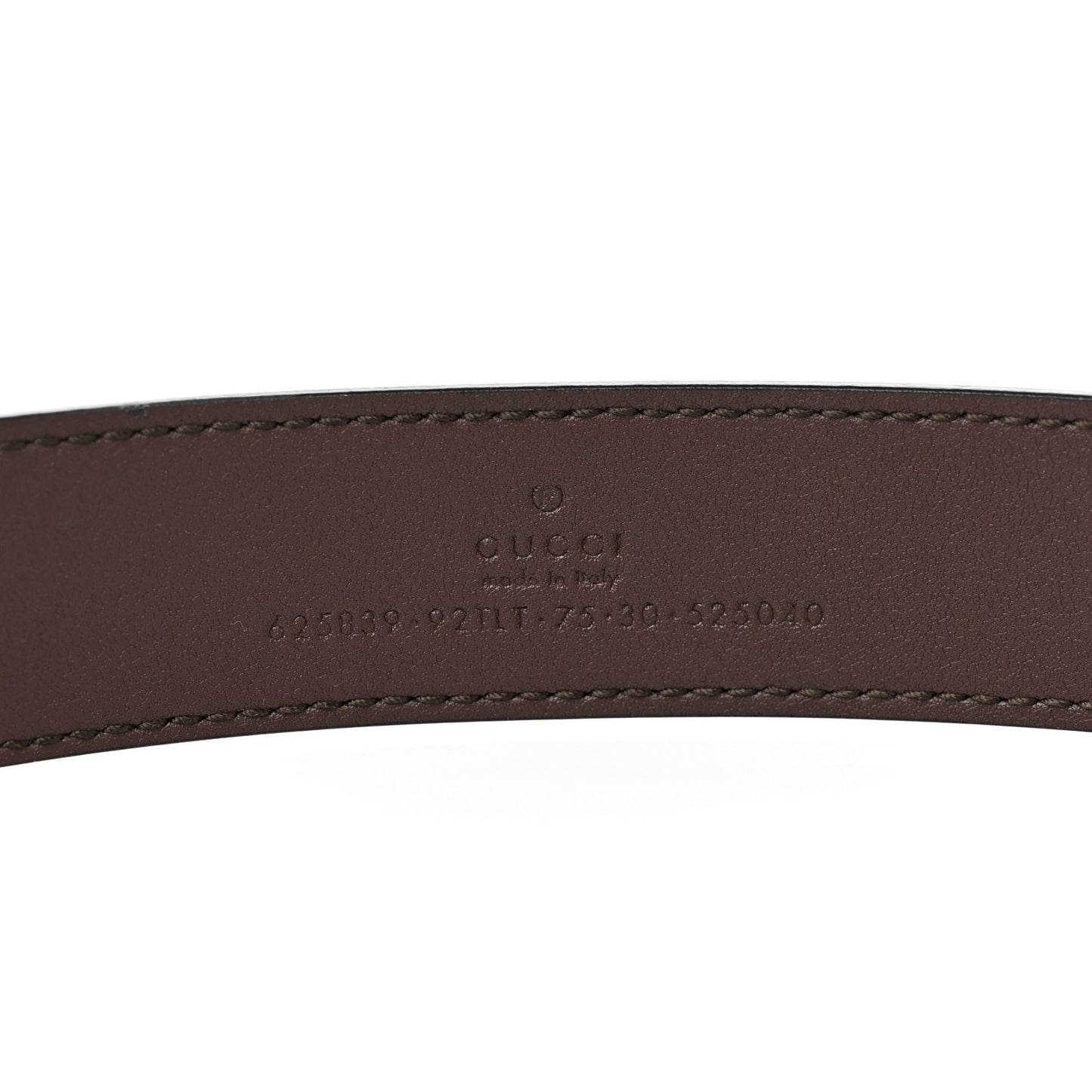 GG Supreme Monogram Matte Plutone Calfskin Double G 30mm Belt 75 30 Beige Ebony New Acero