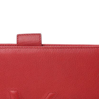 Saint Laurent Calfskin Monogram iPad Case Red 5 of 6
