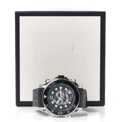 Gucci Stainless Steel Rubber 45mm Dive Snake Quartz Watch Black 6 of 6