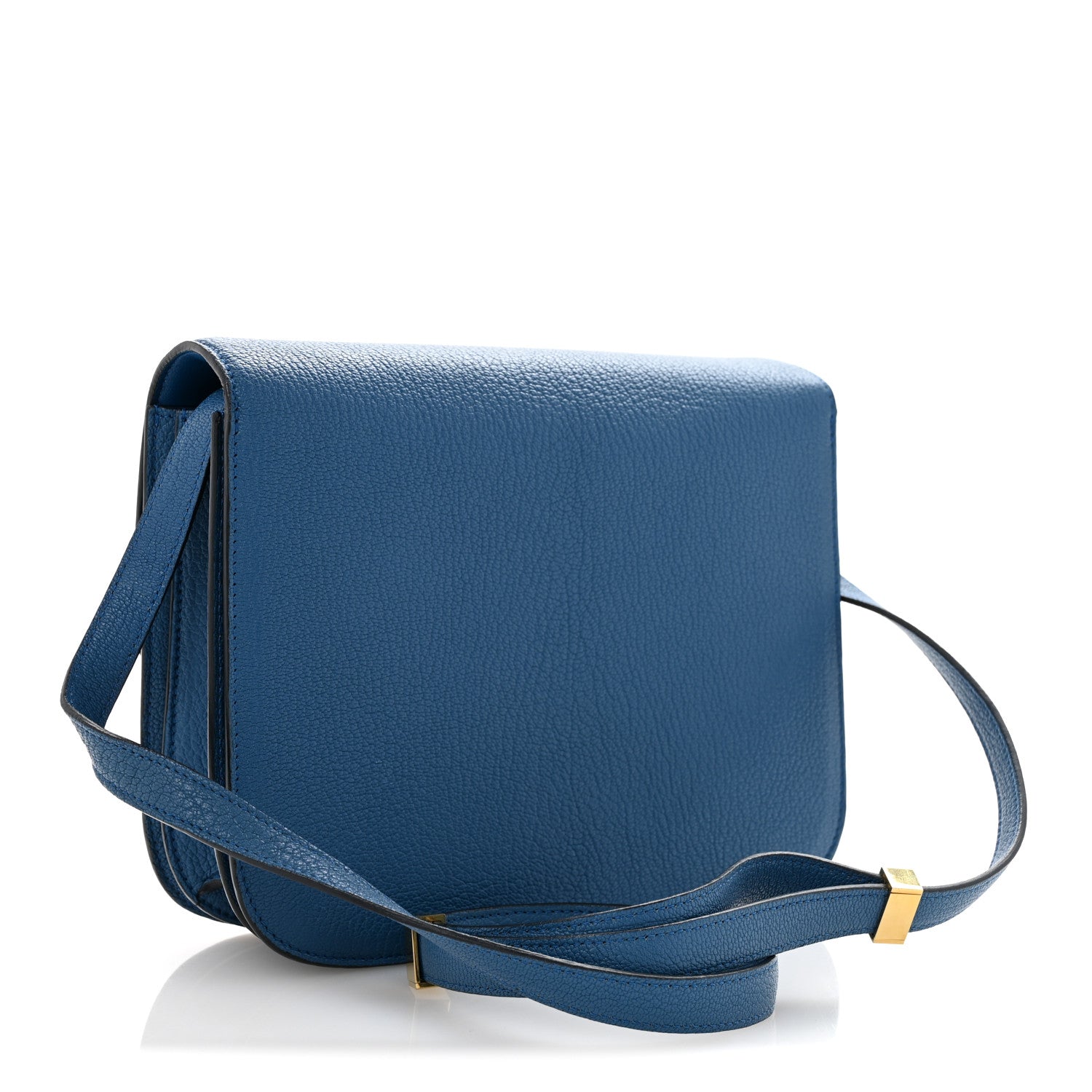 Celine Goatskin Medium Classic Box Flap Bag Deepsea 3 of 14