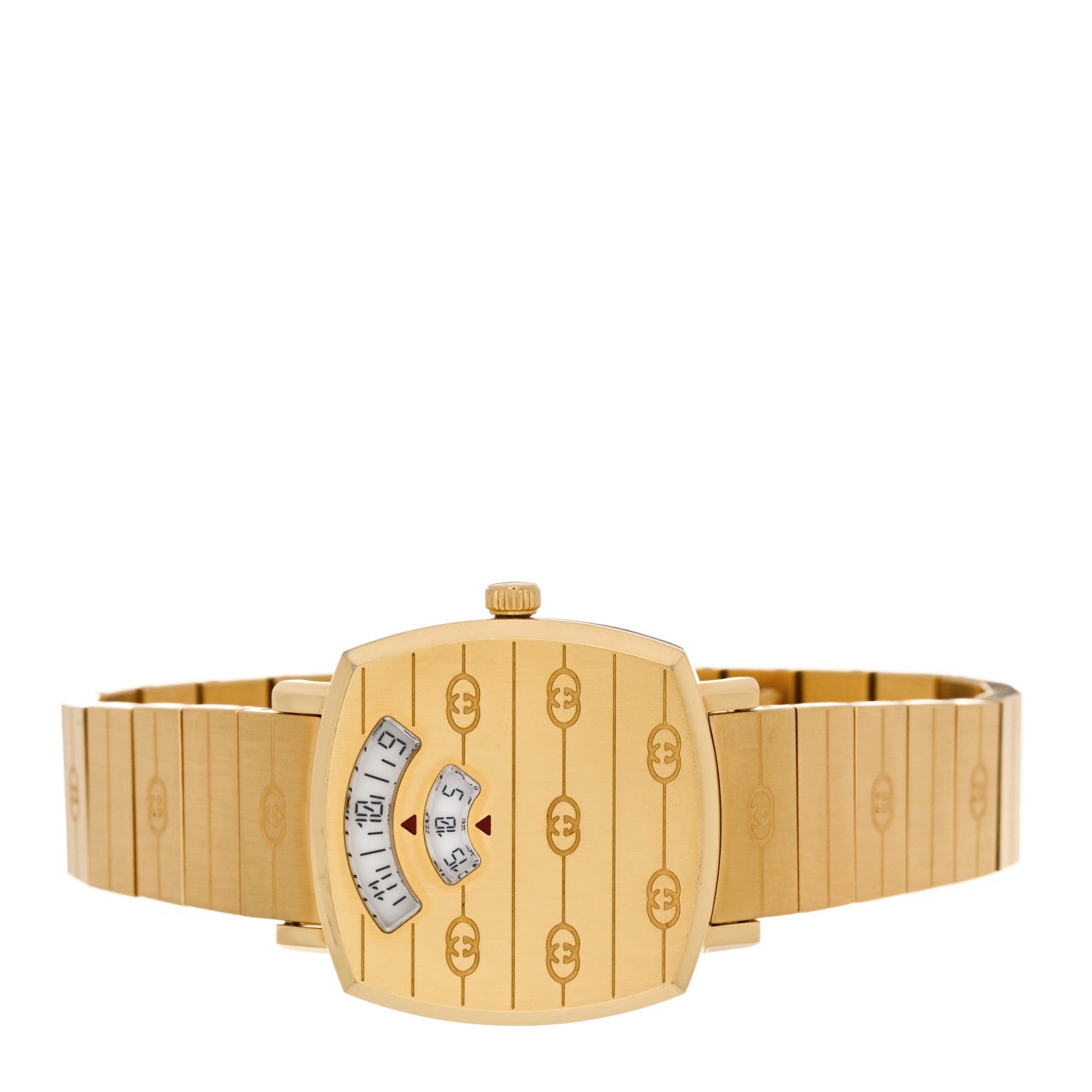 Gucci Stainless Steel 27mm Grip Quartz Watch Gold 1980609