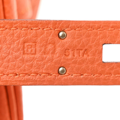 Hermes Togo Kelly Retourne 35 Orange 7 of 12