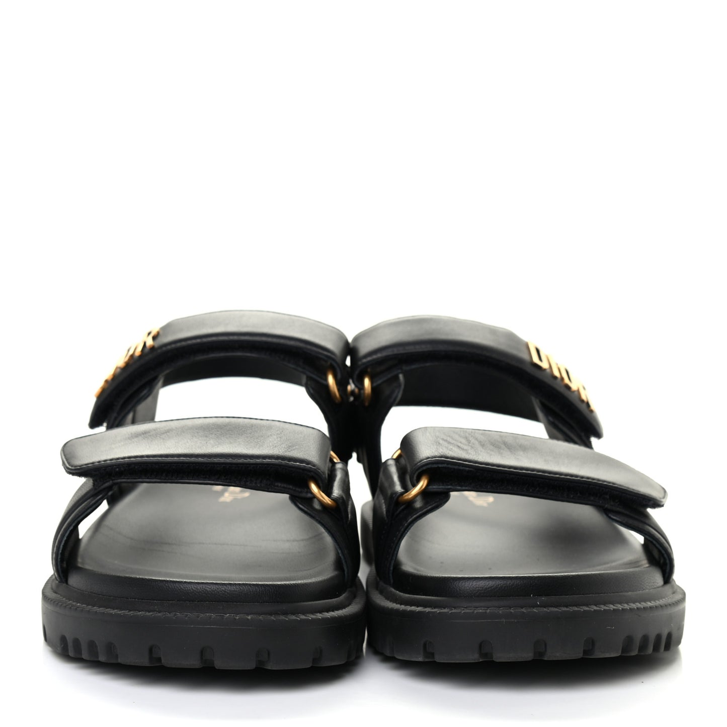 Lambskin Dioract 10mm Sandals 38 Black