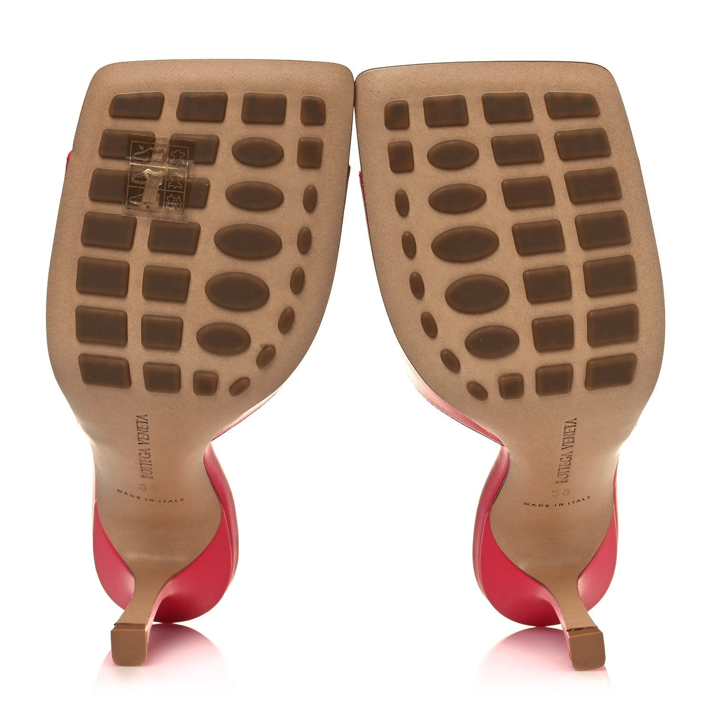 Lambskin Stretch Mule Sandals 38 Lollipop
