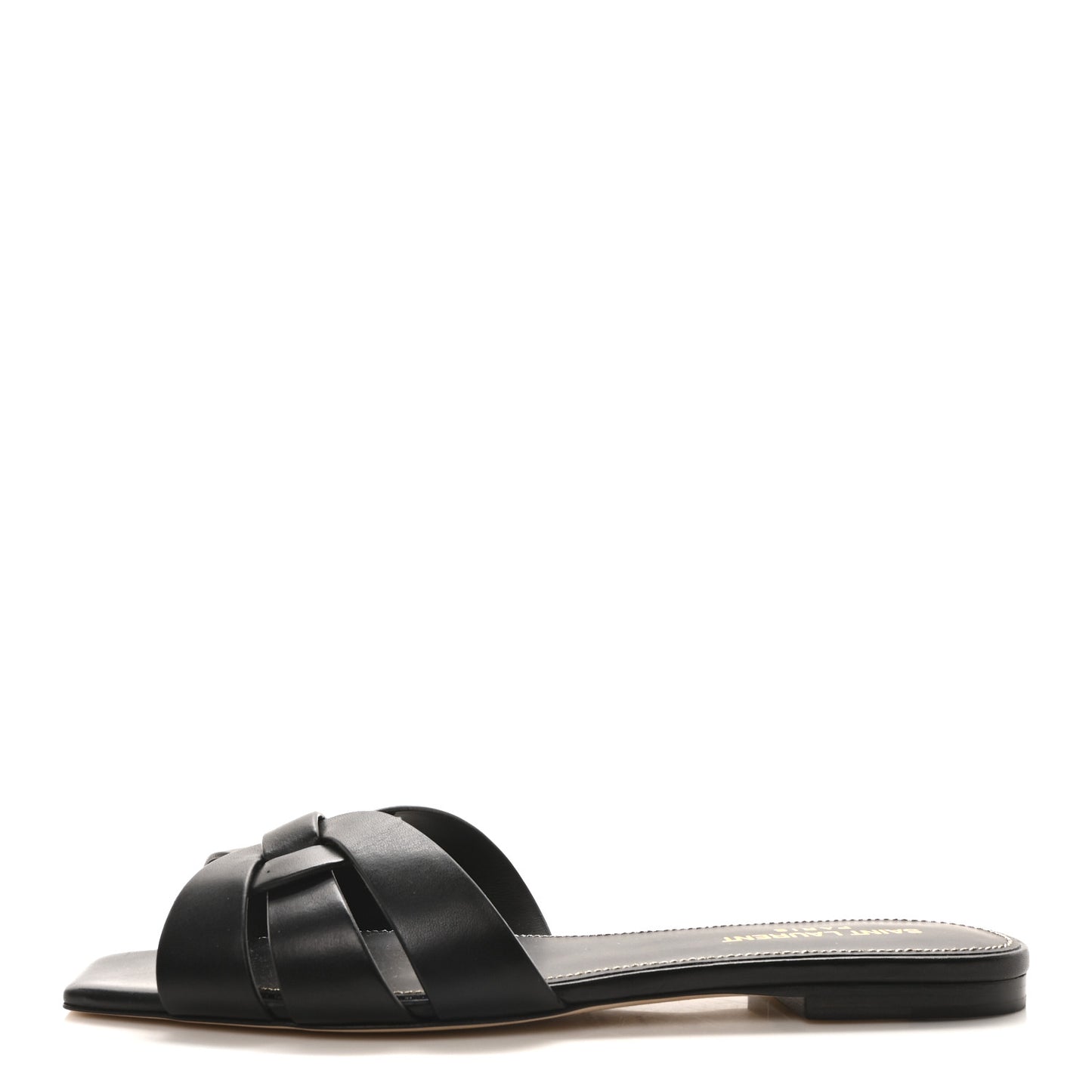 Calfskin Tribute 05 Slide Sandals 38 Black