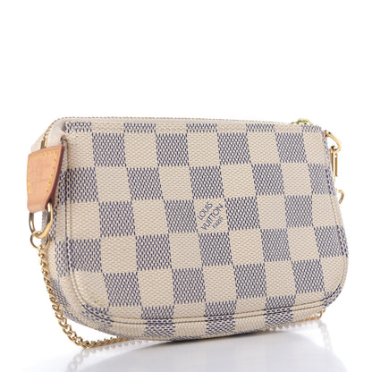 Louis Vuitton Damier Azur Mini Pochette Accessories 3 of 9