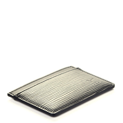 Louis Vuitton Epi Card Holder Black 4 of 7