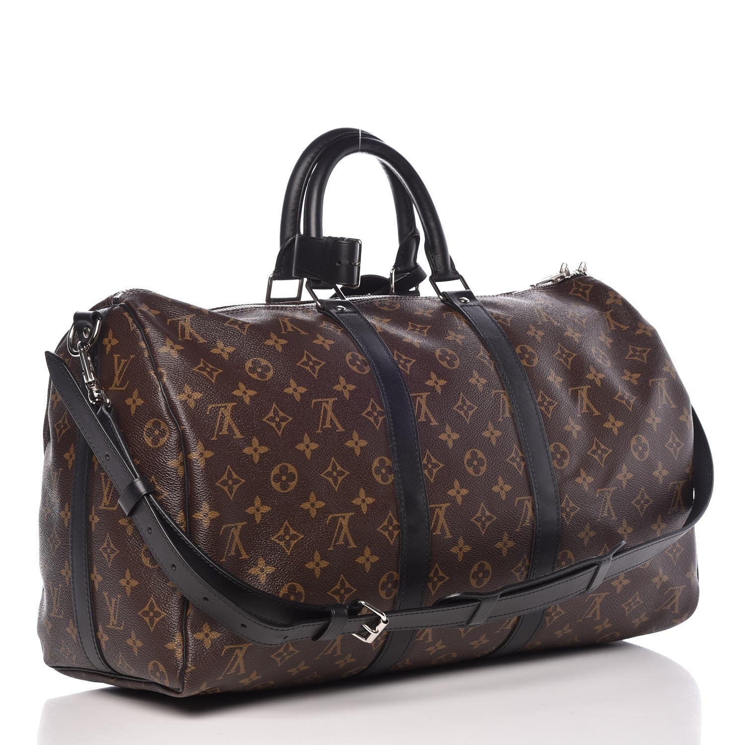 Louis Vuitton Monogram Macassar Keepall Bandouliere 45 3 of 7