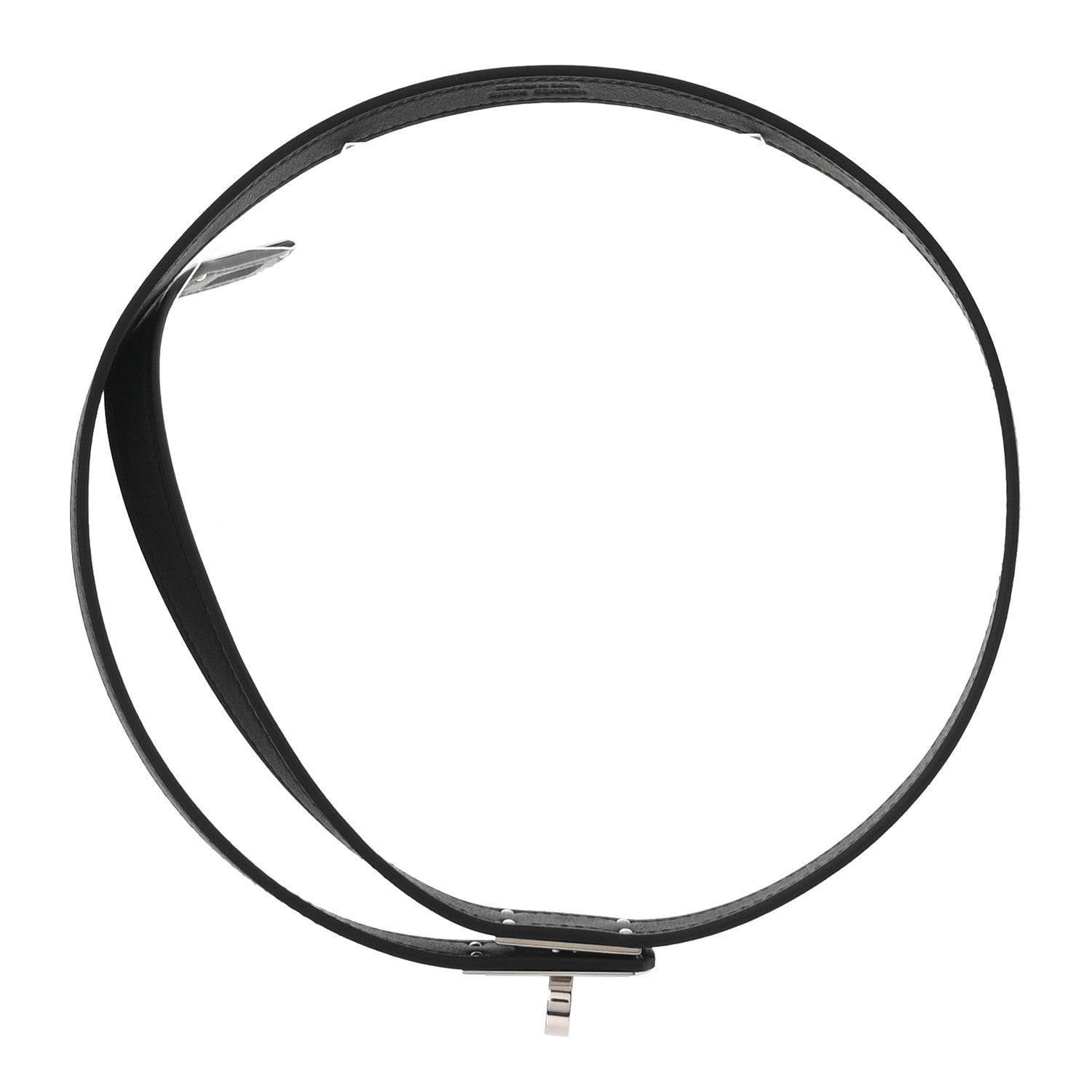 Hermes Swift Kelly Lariat Necklace Black 1 of 6