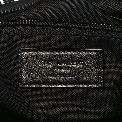 Saint Laurent Nylon Nuxx Leopard Ripstop Duffle Black White 6 of 9