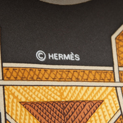 Hermes Silk Cuirs Du Desert Scarf 90 7 of 10