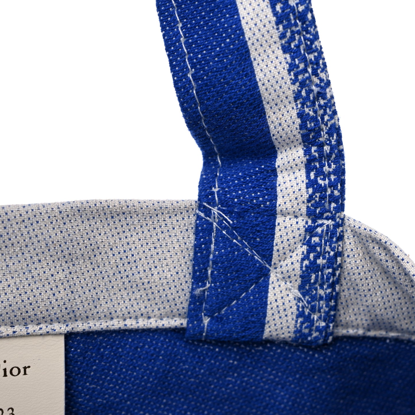 Canvas Print Cruise Tote Ivory Blue