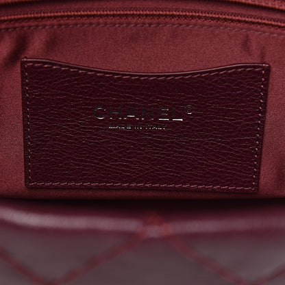 Chanel Glazed Calfskin Stitched On The Road Flap Plum 6 of 10