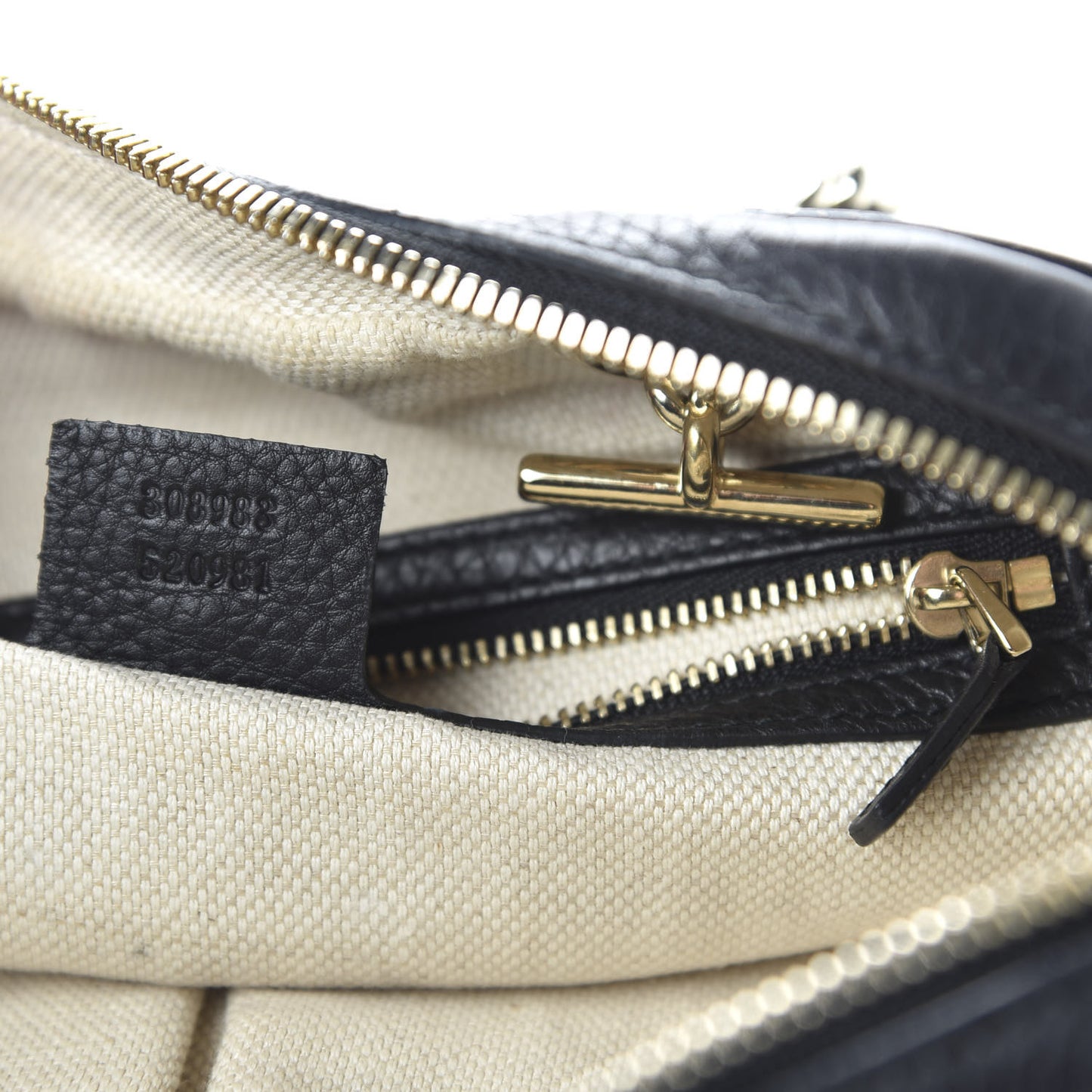 Pebbled Calfskin Small Soho Bowler Black