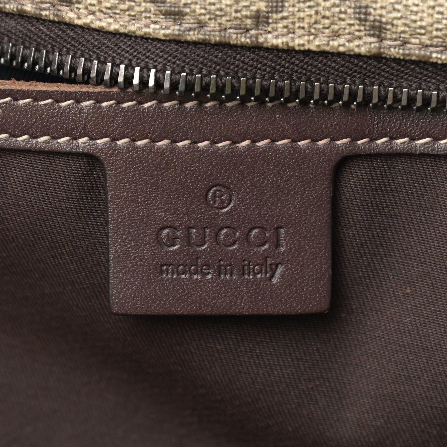 GG Supreme Monogram Small Joy Tote Dark Brown