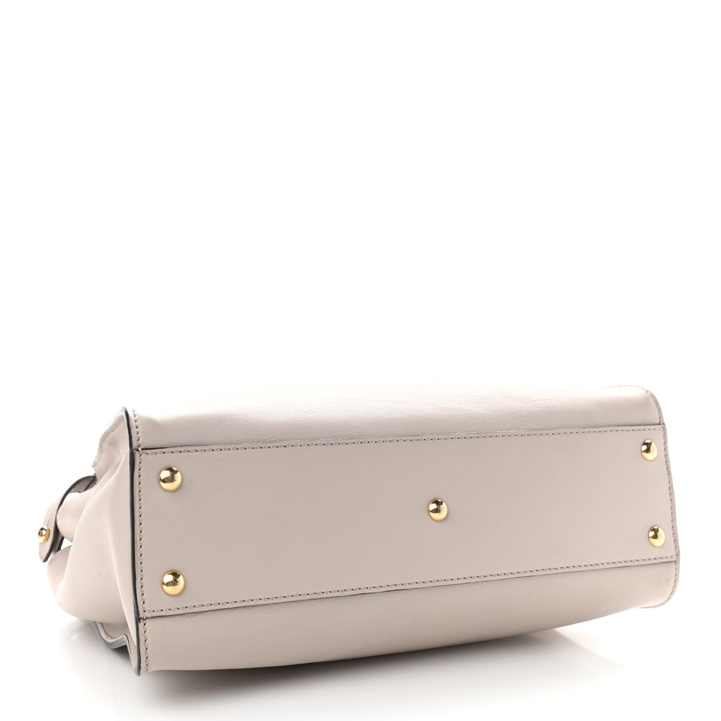 Vitello Seta Shiny Nappa Medium Peekaboo Iconic Satchel Grigio Polvere Bois de Rose