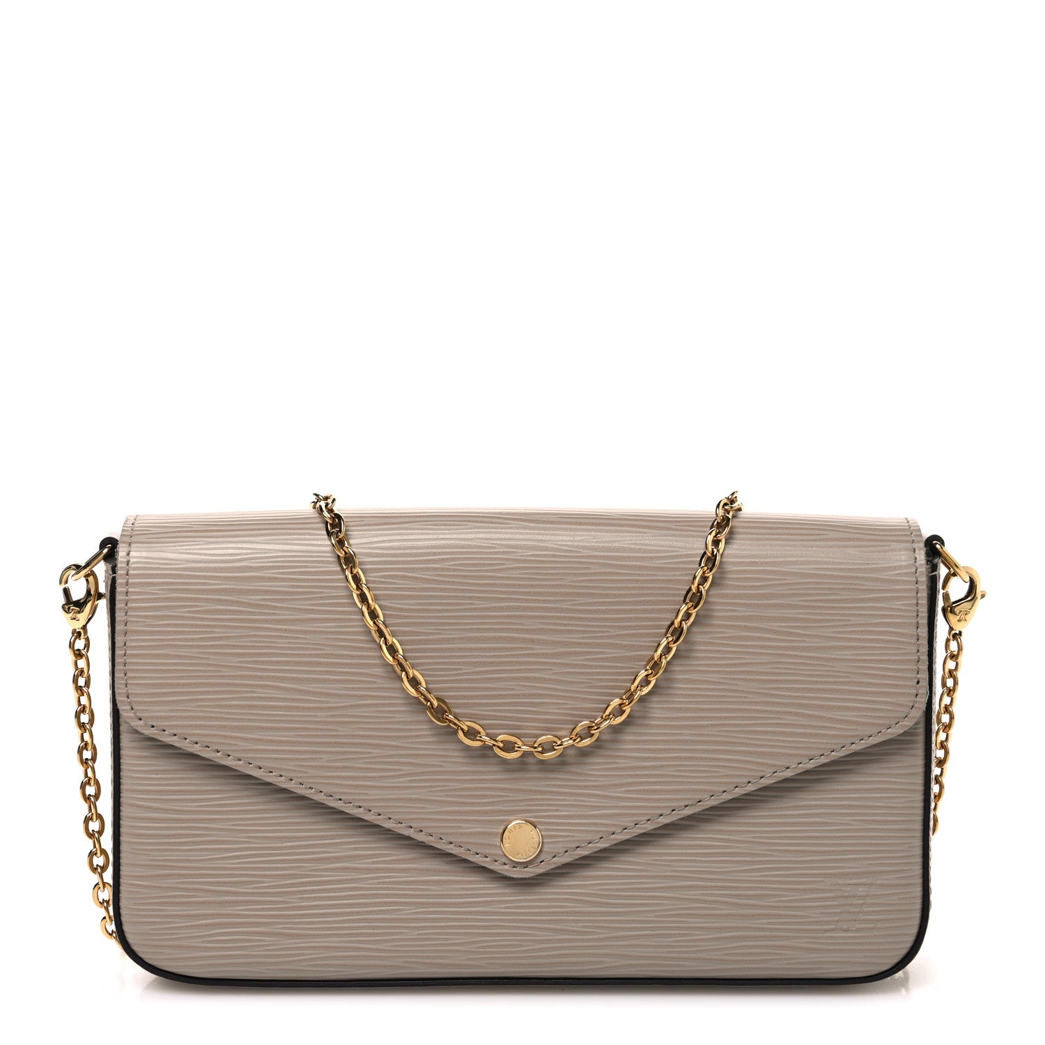Louis Vuitton Epi Felicie Pochette Chain Wallet Galet 1 of 10