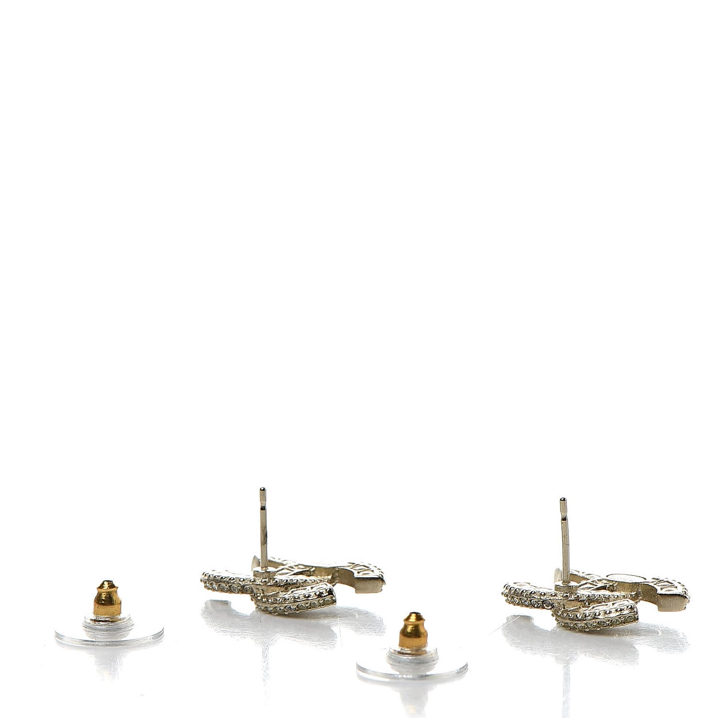 Crystal CC Earrings Gold