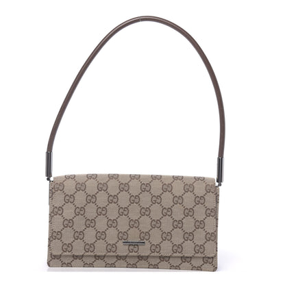 Gucci Monogram Flap Bag Brown 1 of 14