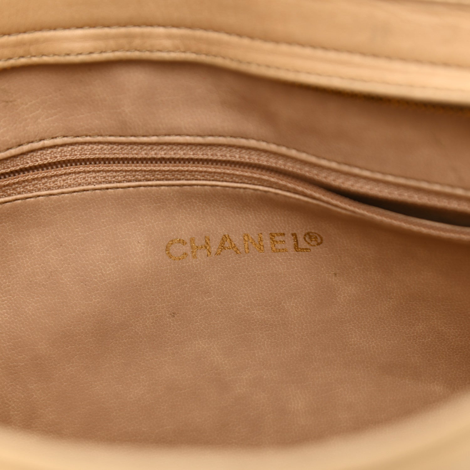 Chanel Lambskin CC Shoulder Bag Beige 5 of 16