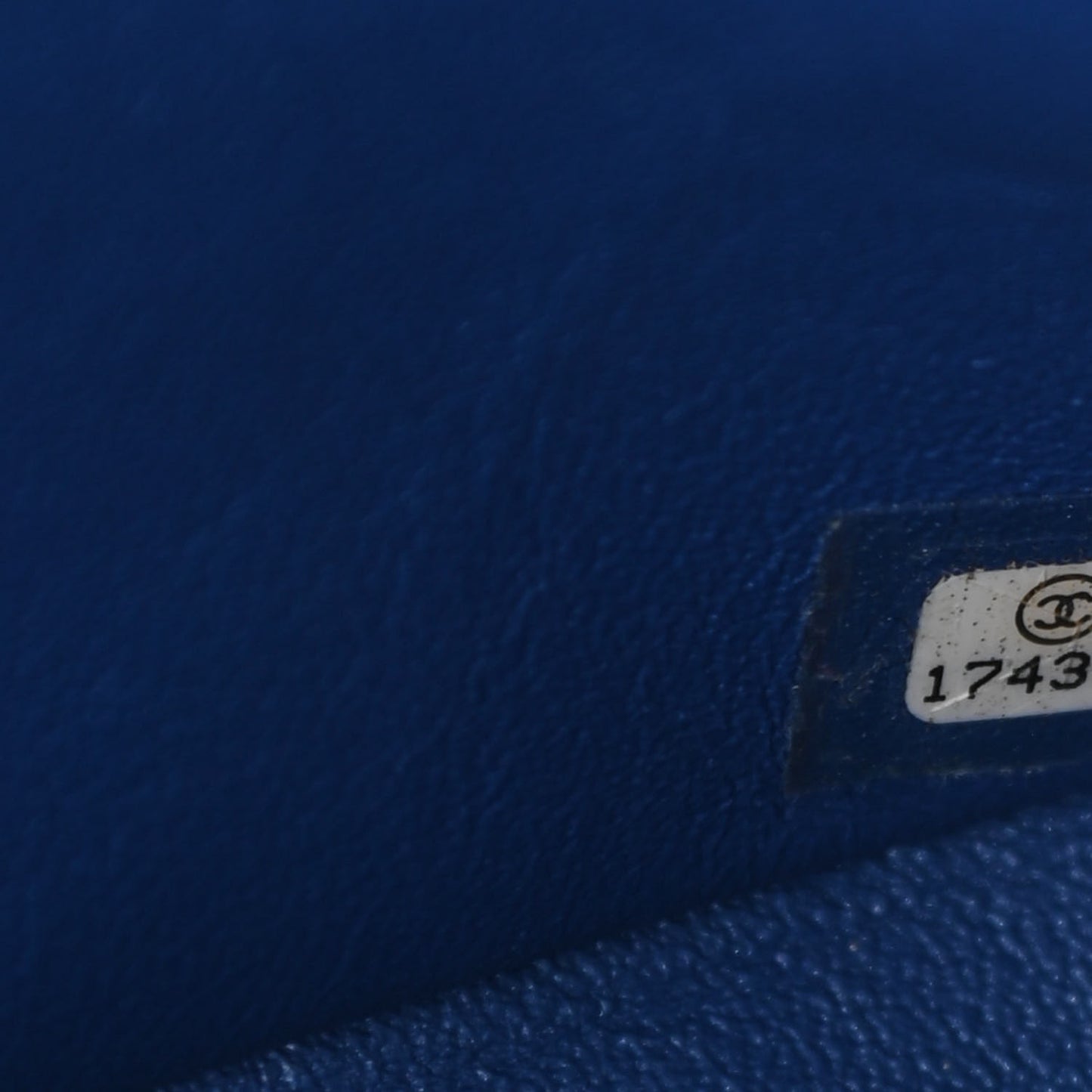 Patent Quilted Jumbo Double Flap Blue