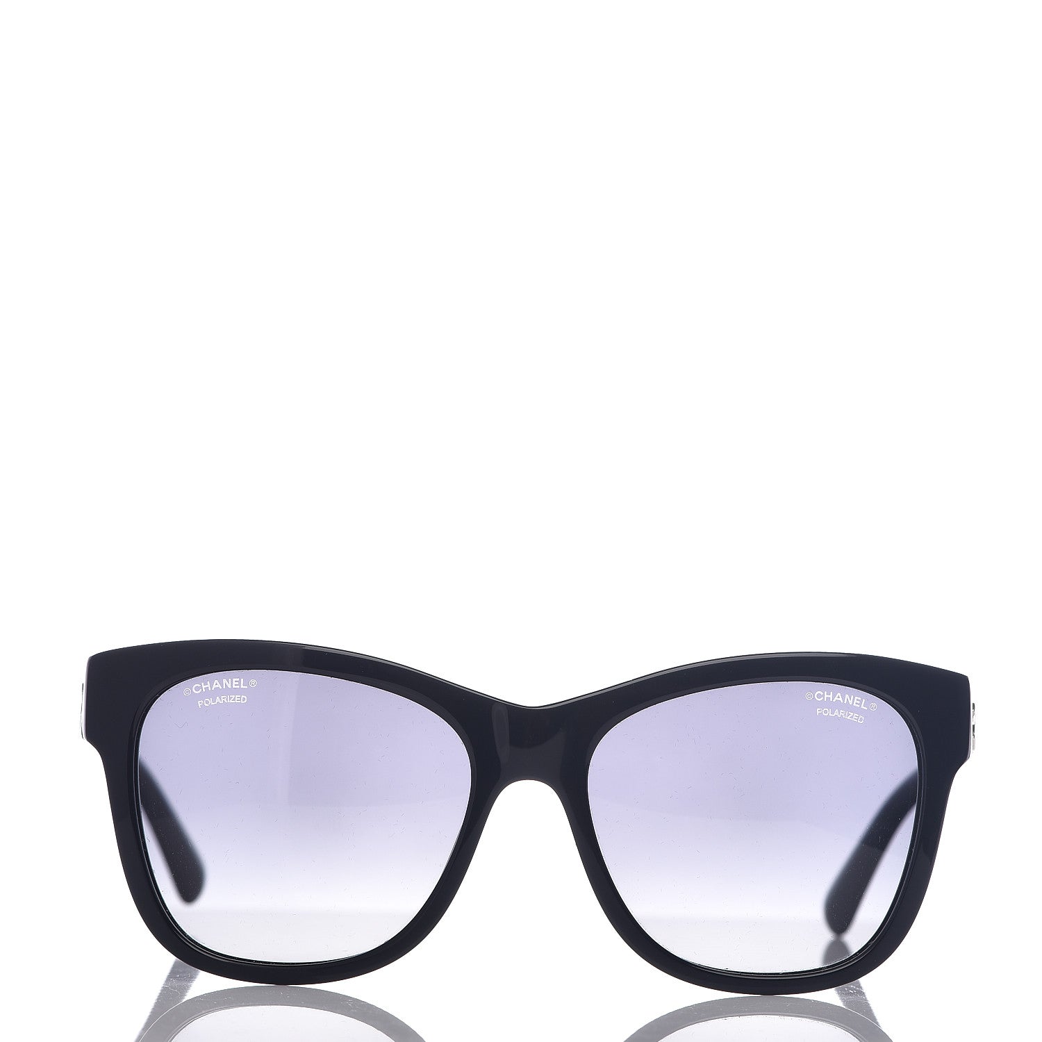 Chanel Polarized Square CC Sunglasses 5380 Black 2 of 7