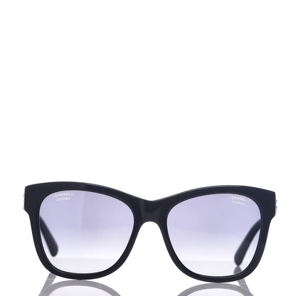 Chanel Polarized Square CC Sunglasses 5380 Black 2 of 7