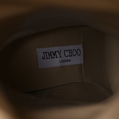Jimmy Choo Suede Alizze 85 Knee High Boots 37.5 Chocolate 9 of 10
