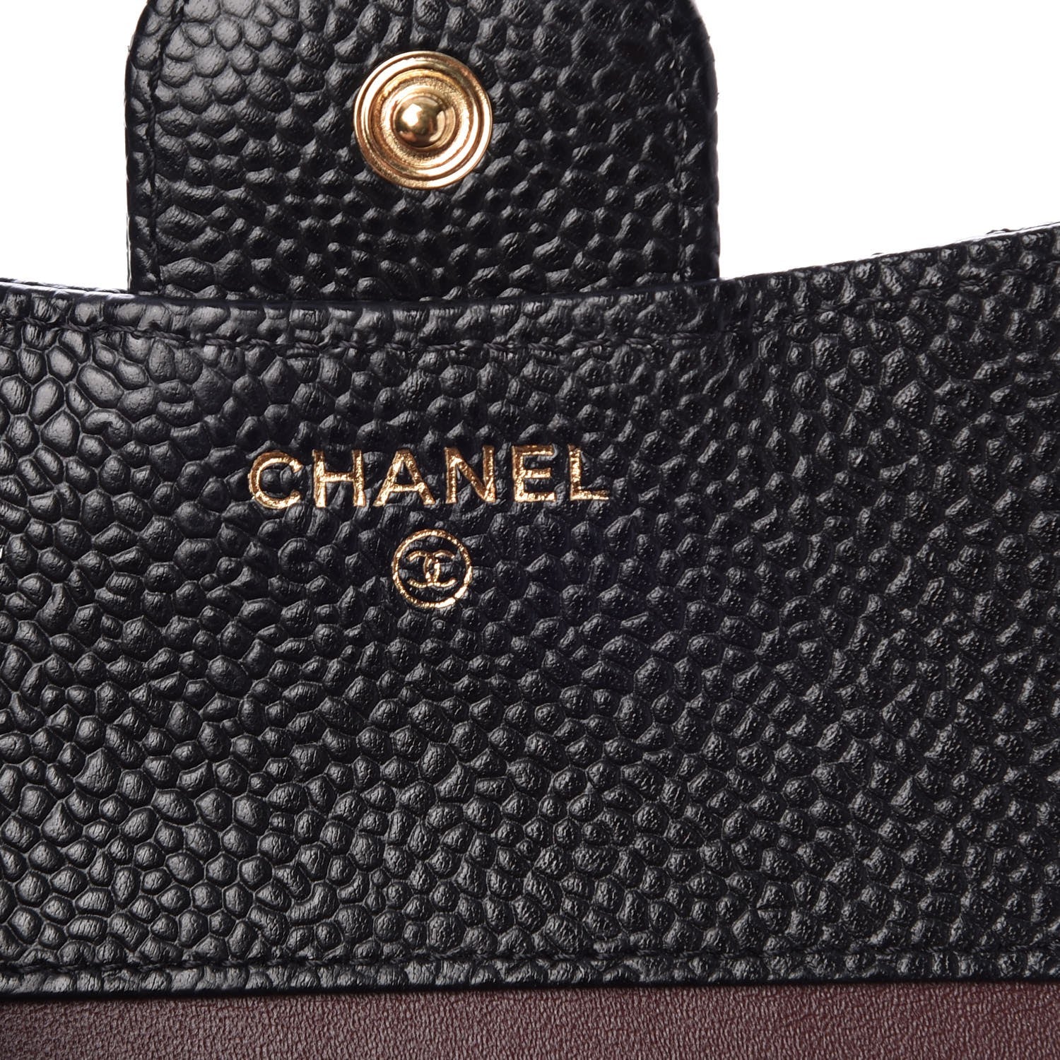 Chanel Caviar Quilted Compact Flap Wallet Black 6 of 9