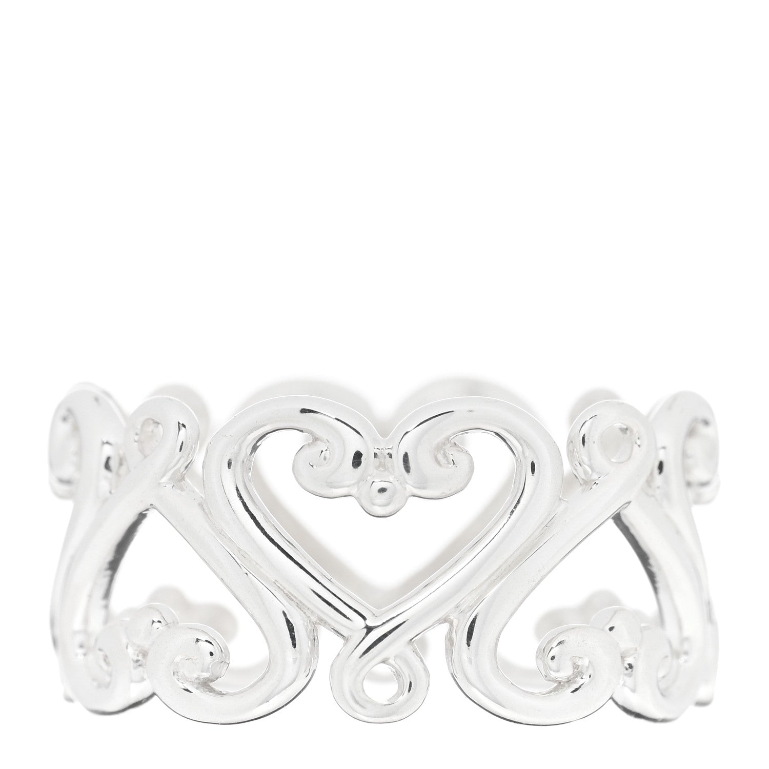 Tiffany Sterling Silver Paloma Picasso Venezia Goldoni Band Ring 52 6 1 of 4