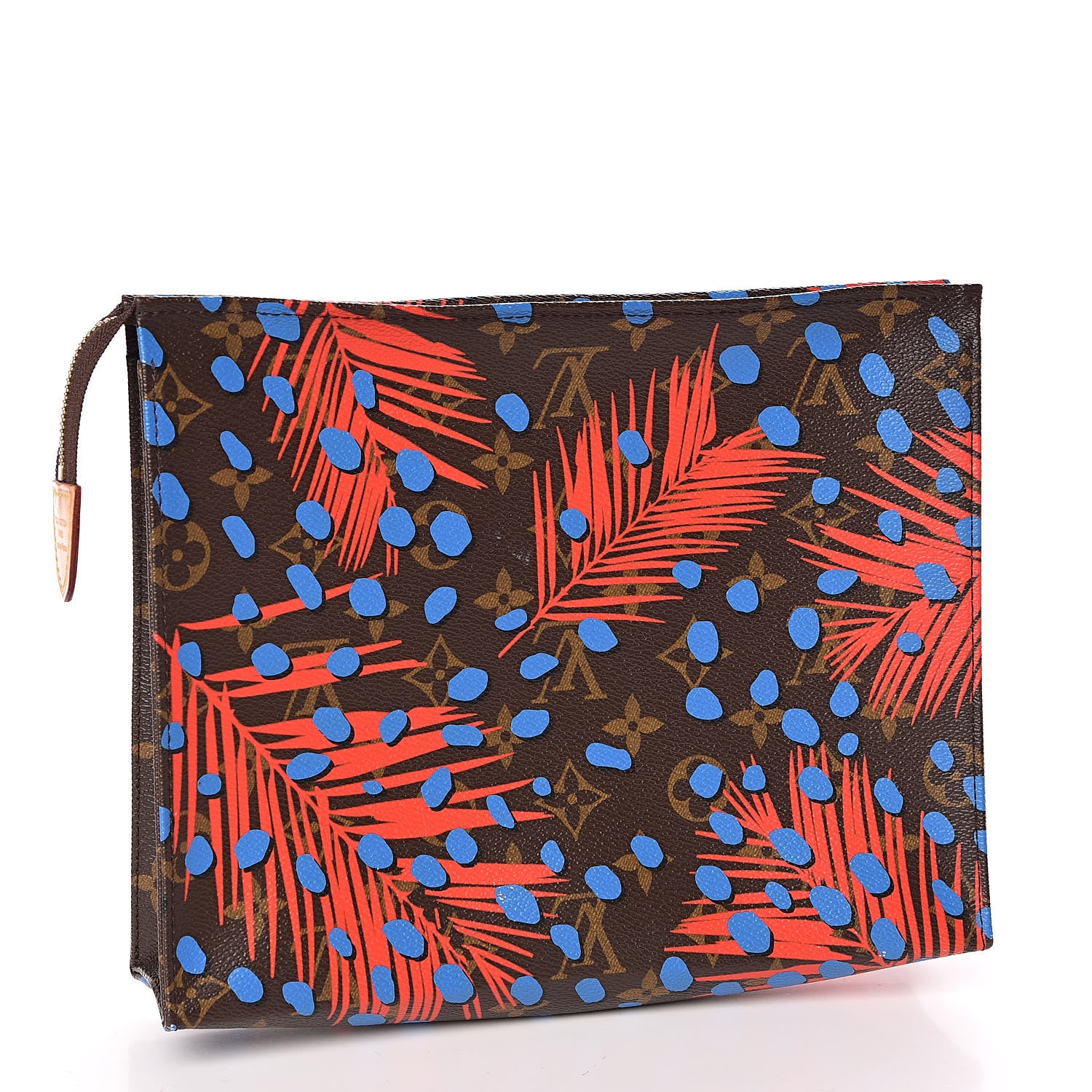 Louis Vuitton Monogram Jungle Dots Toiletry Pouch 26 Coquelicot Denim 3 of 12