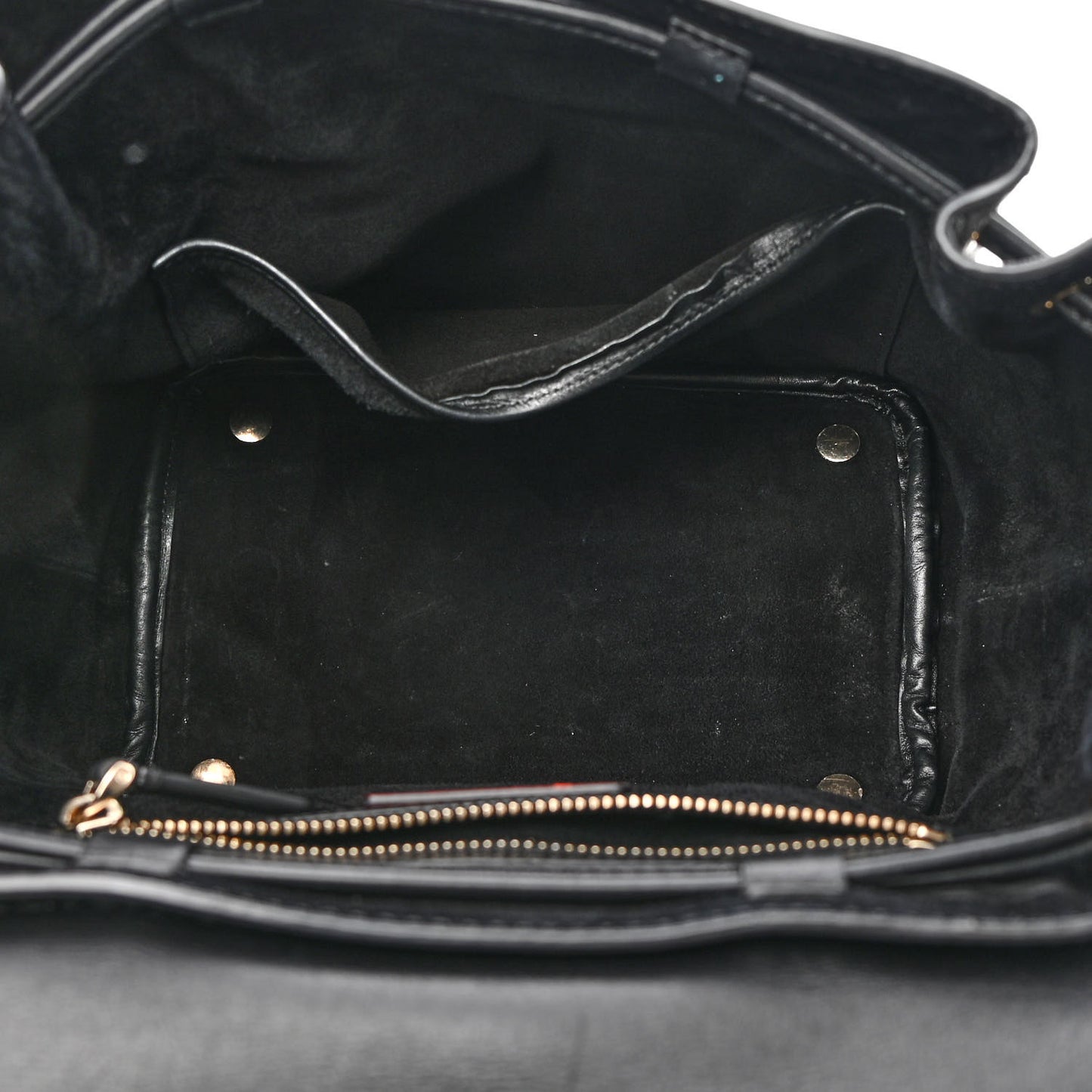Vitello Rockstud Demilune Backpack Black