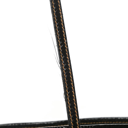 Fendi Canvas FF Roll Tote Black White 17 of 18