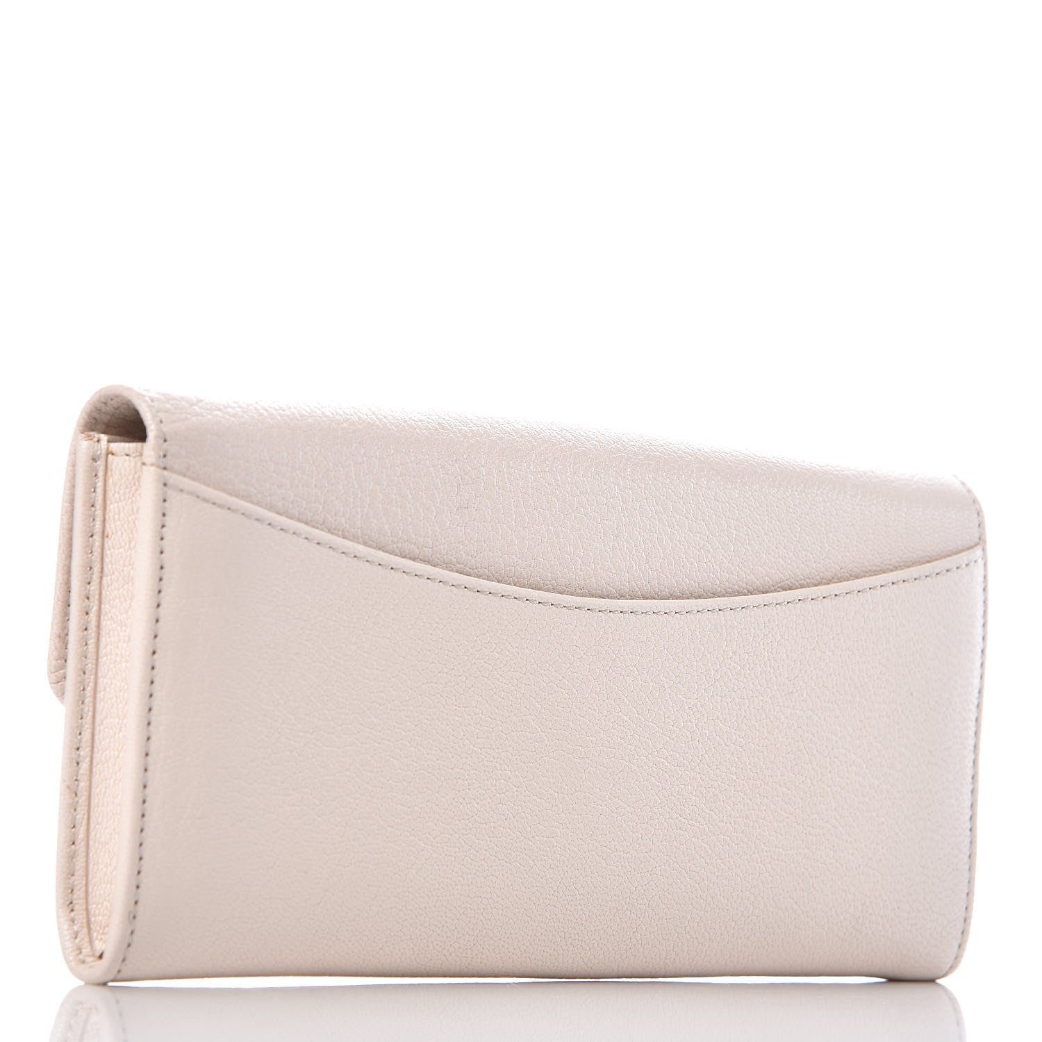 Mulberry Glossy Goatskin Dome Rivet Continental Wallet Cream 3 of 8