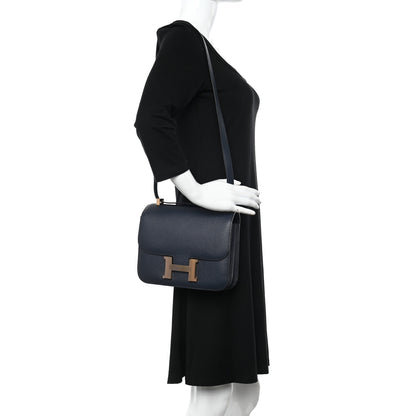 Hermes Epsom Constance 24 Bleu Indigo 2 of 11